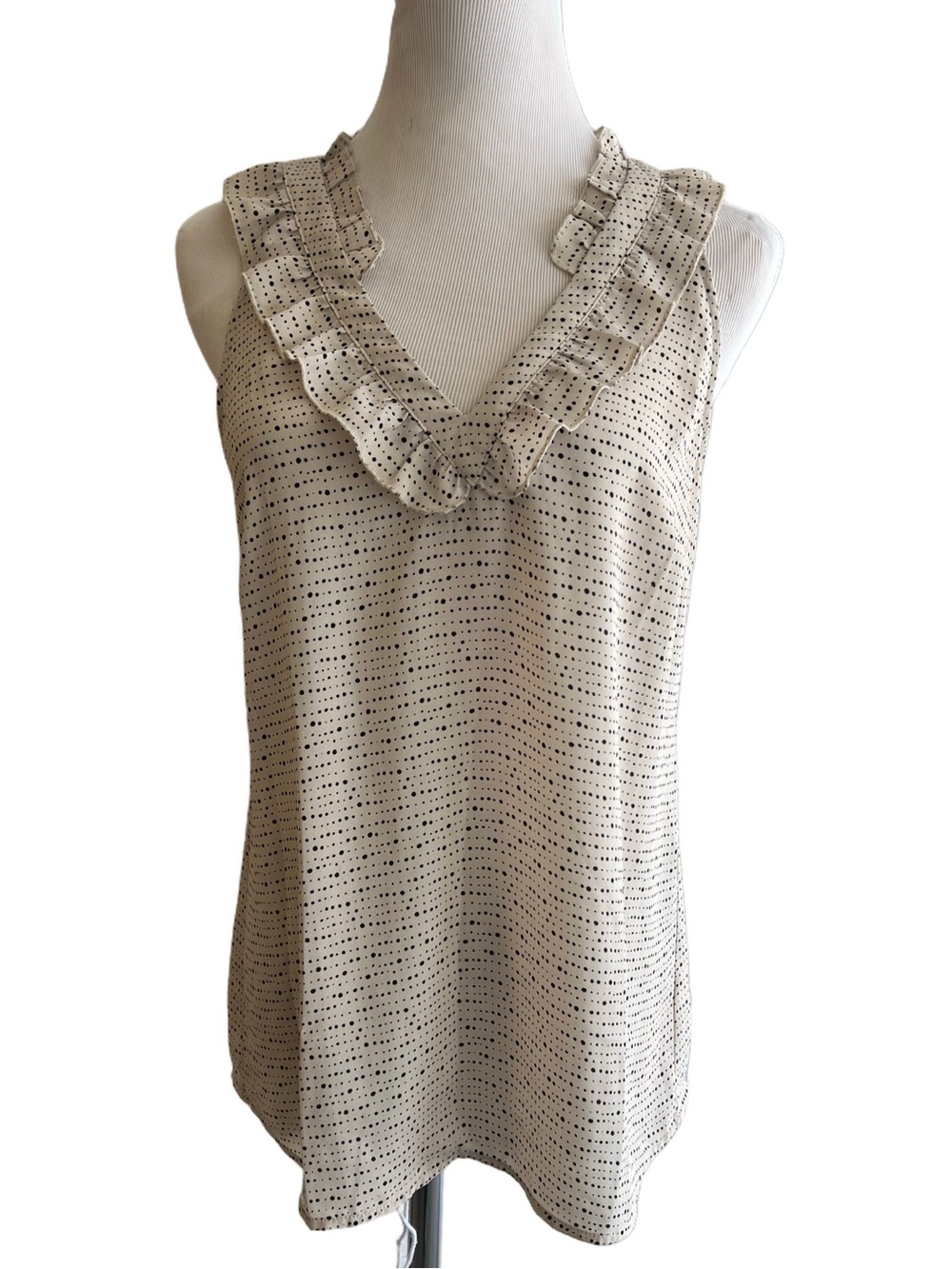 CAbi Morse Code Blouse Style #4179 Size XS